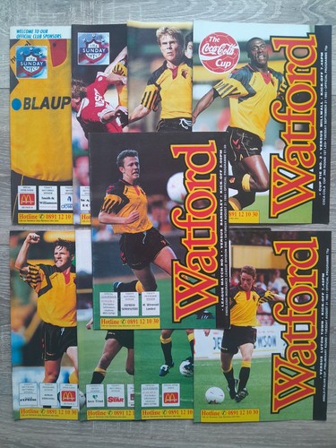 Watford football programmes - watford,