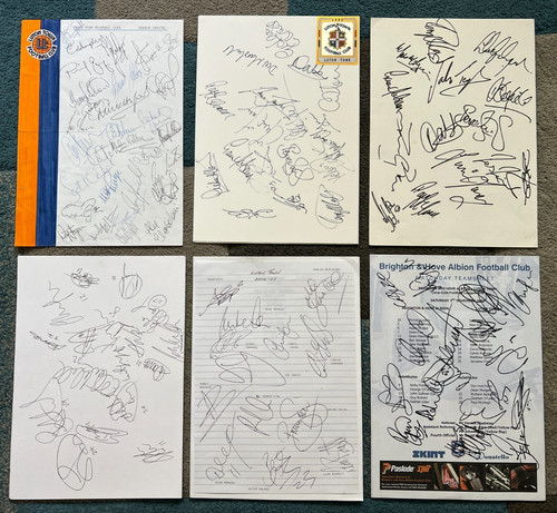 Lot hand signed - 6,