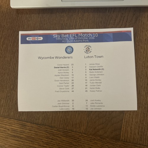 Wycombe luton town oct - town,