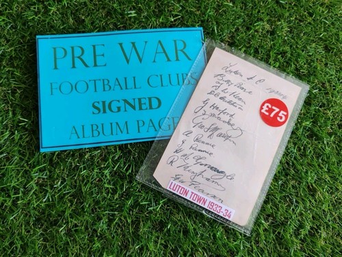 Luton town football signed - luton,