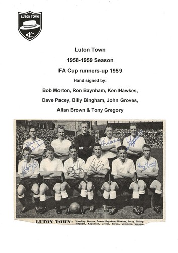 Luton town 1958 fa cup - fc,