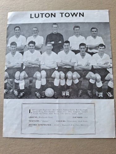 Luton town memorabilia - luton,
