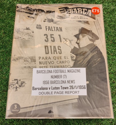 1958 barca football magazine - football,