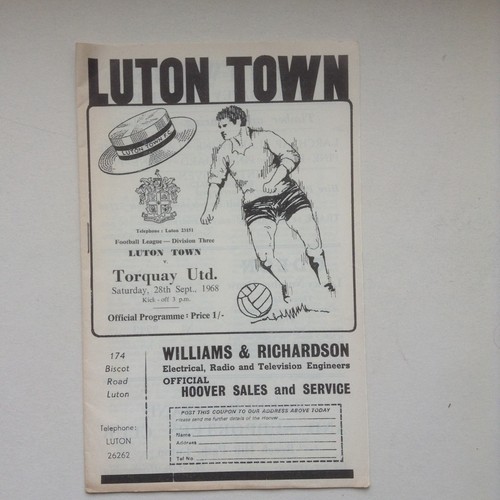 1968 luton town v - ,