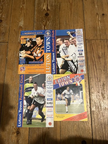 Luton town matchday programmes - town,