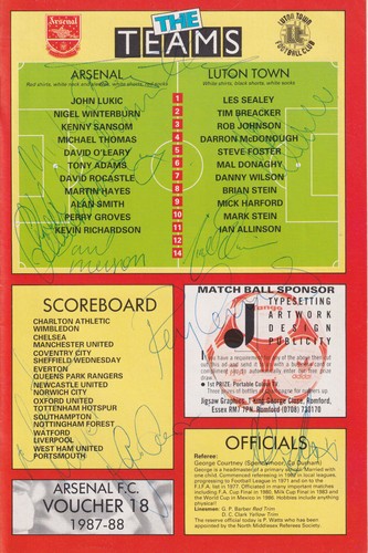 Arsenal autographs and - autographs,
