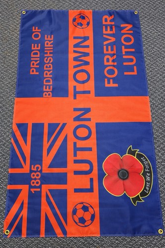 Luton town flag 5ft by - luton, 3ft