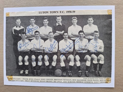 Luton town 1958 a - town, f.a.cup